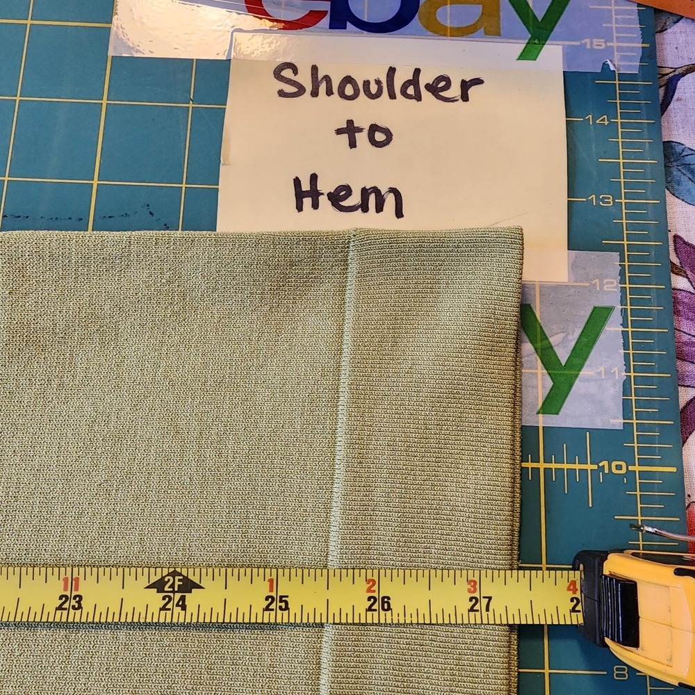 August Silk Slime Green Cardigan Professional Work Layering Stretch Office 1X - Picture 6 of 6